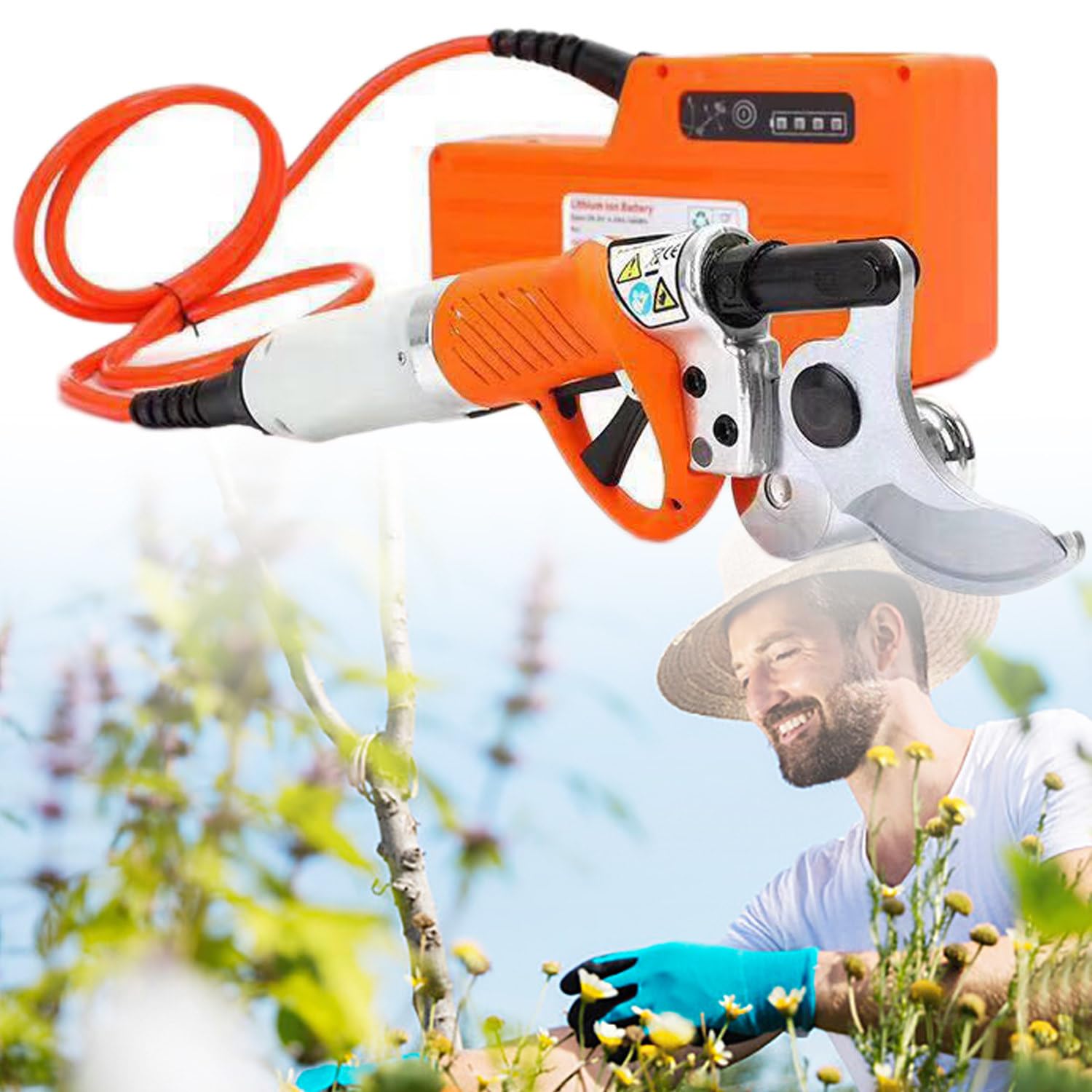 Anxyyds Multicolor Electric Pruning Shears For 36V Battery, Cordless Pruning Shears Garden Tool, For Gardening Tree Branch