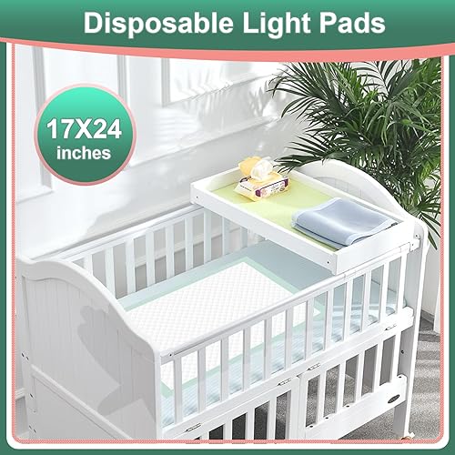 Miniatura 2 de MILDPLUS Almohadillas desechables de 17 x 24 pulgadas (200 unidades) almohadillas absorbentes de luz para niños, cachorros, gatos y tioilet