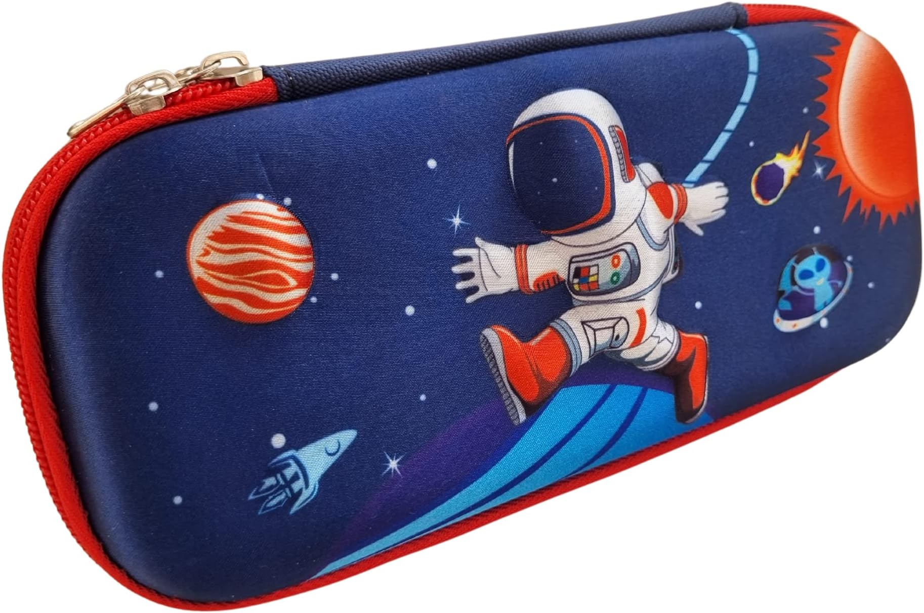 Chic Buddy Ethylene Vinyl Acetate (EVA) Big Capacity 3D Pencil Box For Boys - Durable School Box With Organizer For Pencils, Pens, And Compass - Perfect For Kids Pencil Pouch Needing, Multicolour