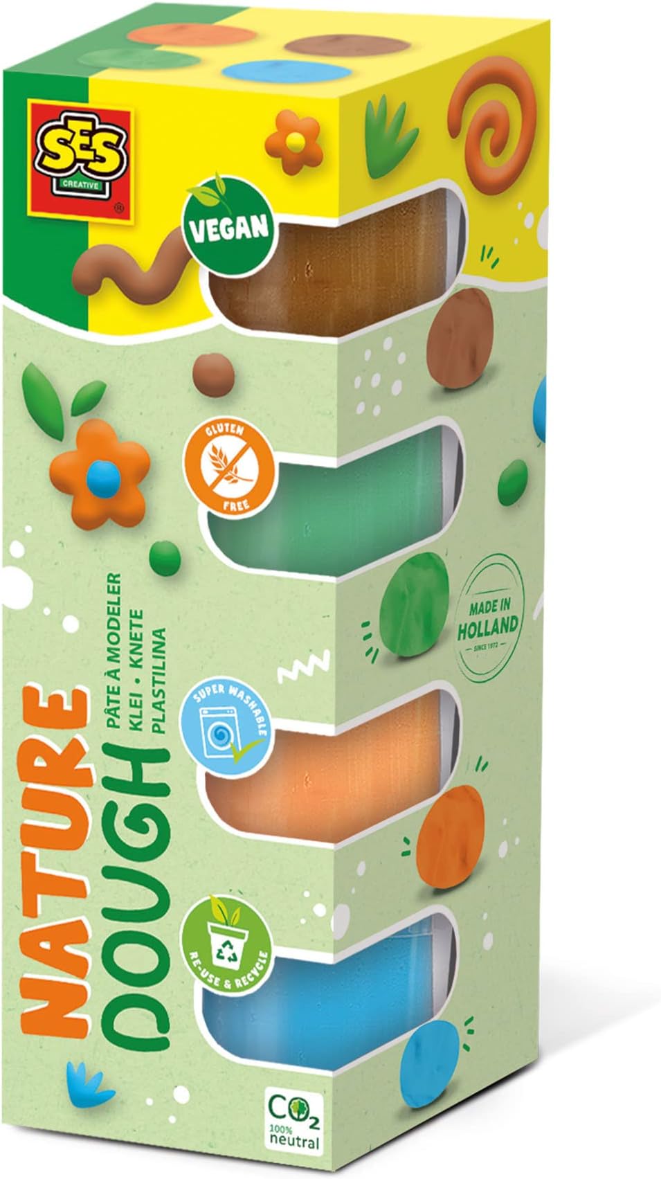 Feel good dough - Nature (4x90gr), Medium