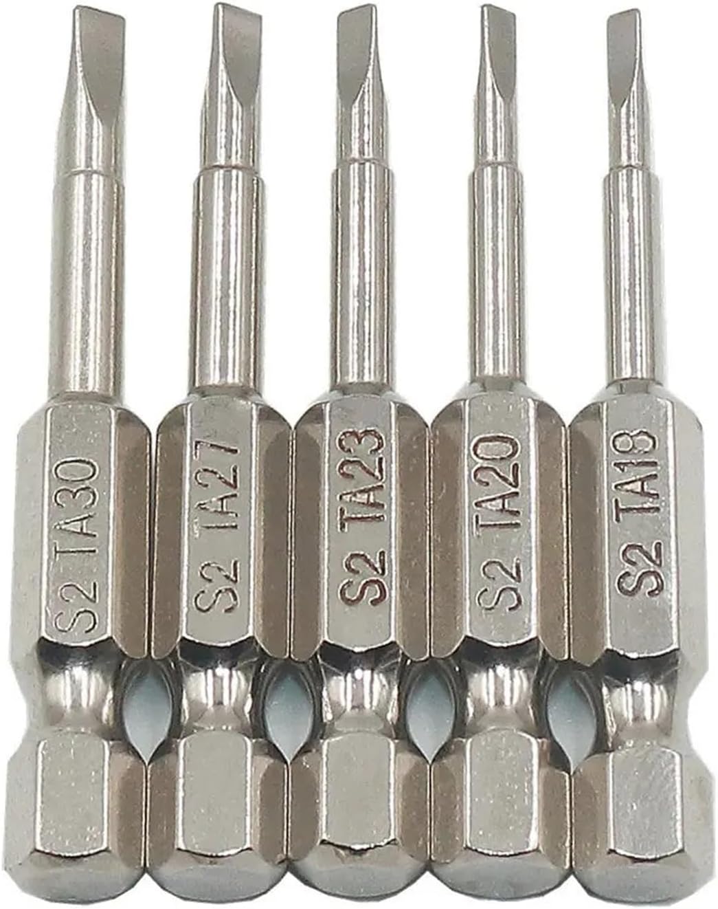 S2 Steel Magnetic Triangle Head Screwdriver Bits 50mm 1/4 5Pcs