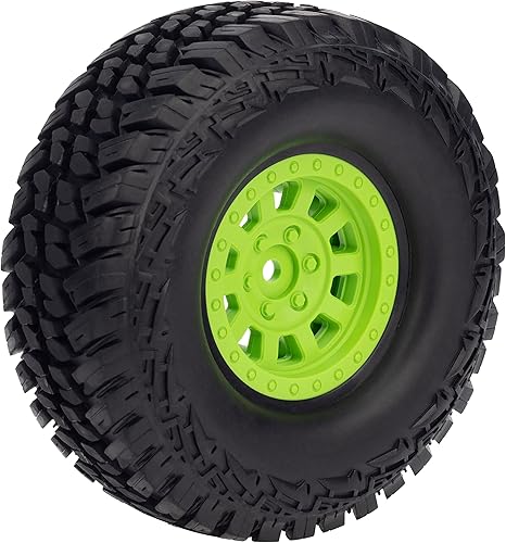 Miniatura 7 de DKKY - Juego de 4 ruedas y neumáticos RC de 1.9 pulgadas OD de plástico de nailon de 4.646in con accesorio combinador de 0.472in para TRX4 110 RC