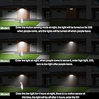 Vista 6 de CEOTIS Solar Outdoor Lights 3500LM 240 LED Motion Sensor Lights IP65 Waterproof 3 Heads Security Flood Light with Separate Solar Panel 6500K Remote