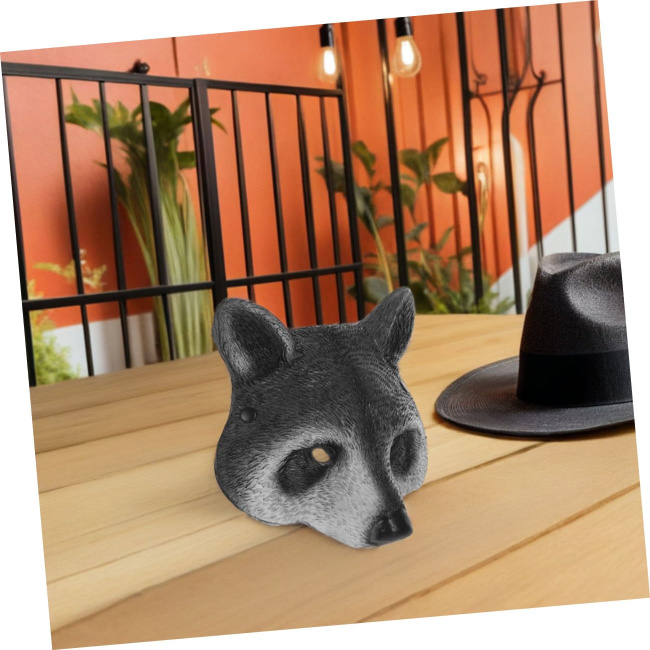 Ipetboom 2 Pezzi Maschere di Procione in Schiuma PU Leggera e Maschera Realistica per Costume Halloween Cosplay e Feste per Adulti e Ragazzi