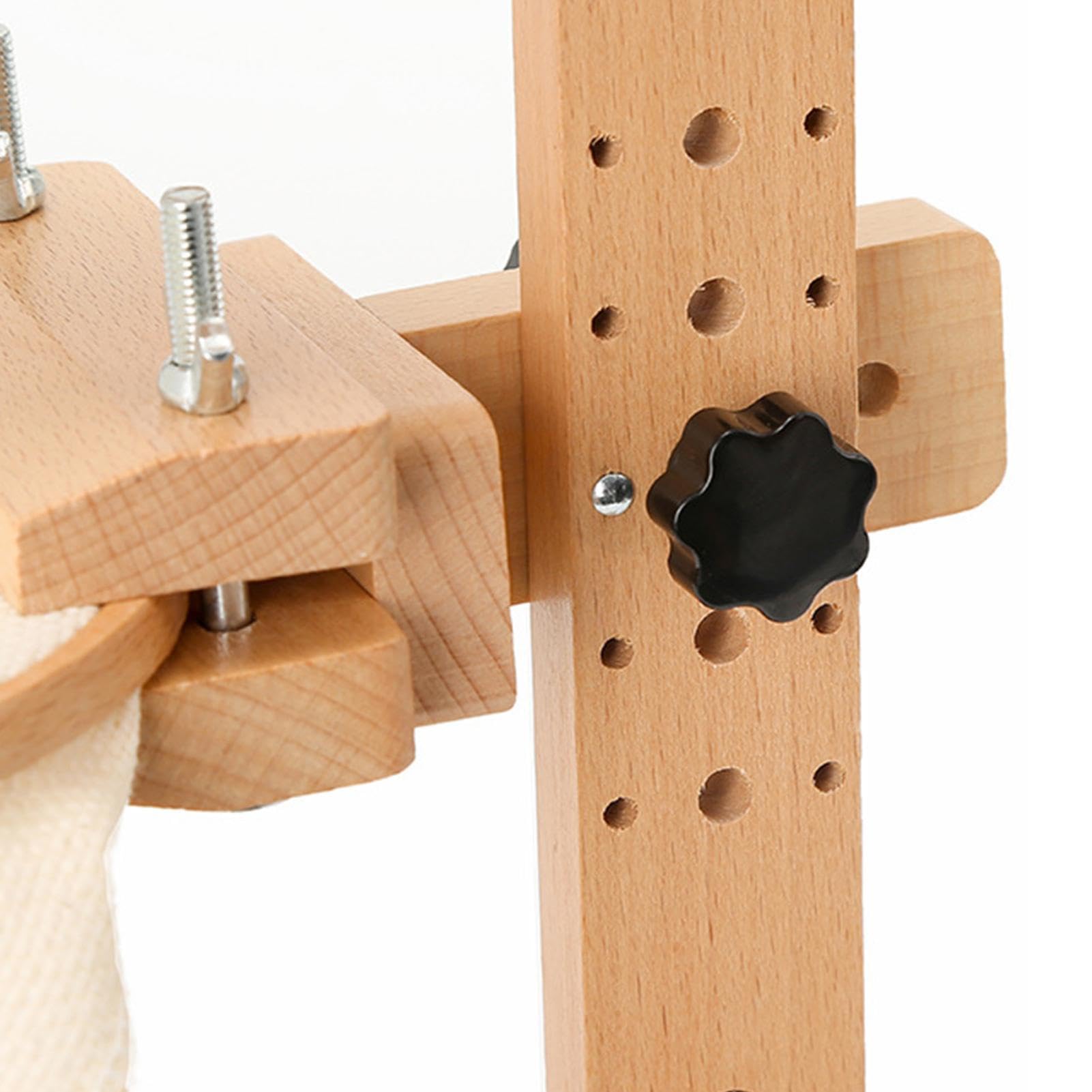 Supporto per telaio da ricamo, girevole a 360 gradi, in legno