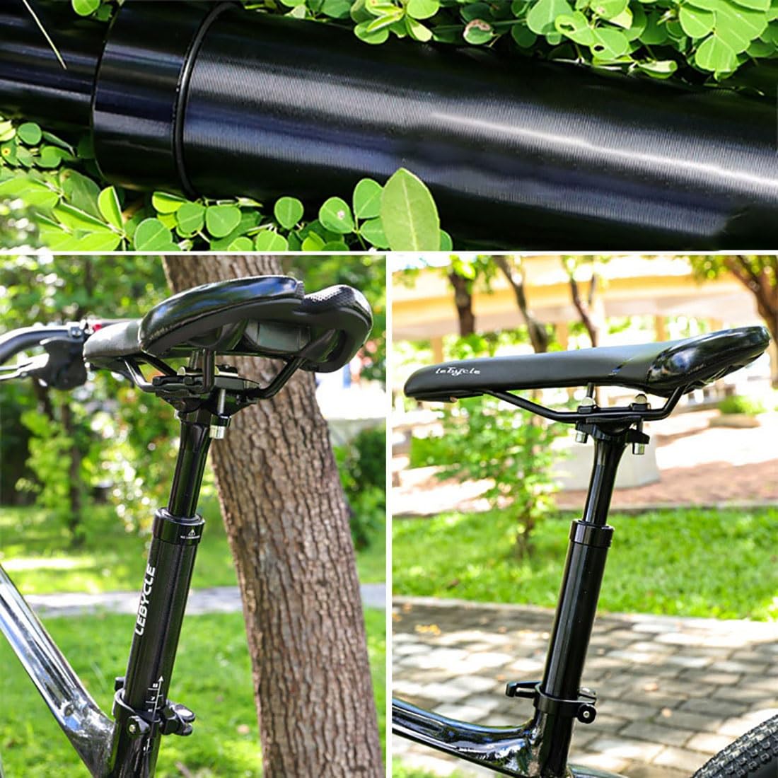 Sprężynowy Sztyca Amortyzowana Do Roweru - Aluminiowa Sztyca Siodełka Do Roweru E MTB Rowery Trekkingowe Rowery Miejskie Średnica 27,2 28,6 30,4 30,9 31,6 33,9 mm