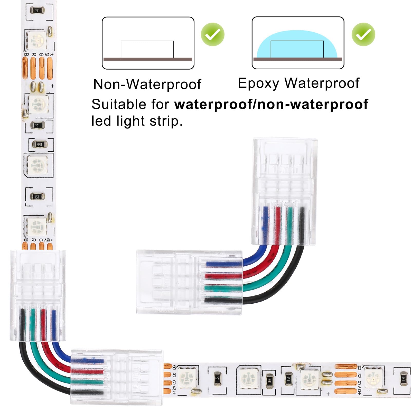 PATIKIL 4Pin RGB LED Strip Connectors - Image 3
