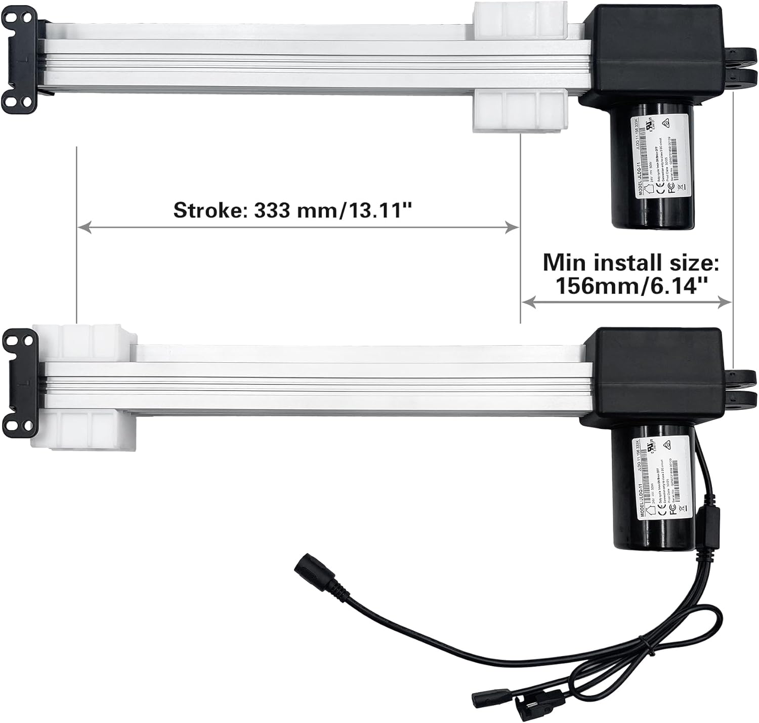 JLDQ-11 Motor Model JLDQ.11.156.333K Linear Actuator for Power Recliner Lift Chair Electric Sofa Parts Replacement
