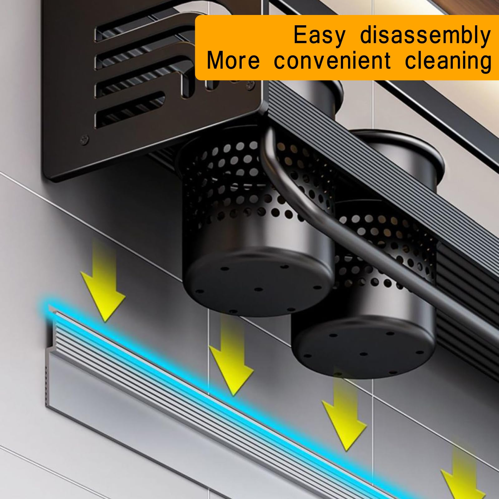 Especiero de Pared de 2 Niveles, Organizador de condimentos, para Colgar en la Pared, 70 cm