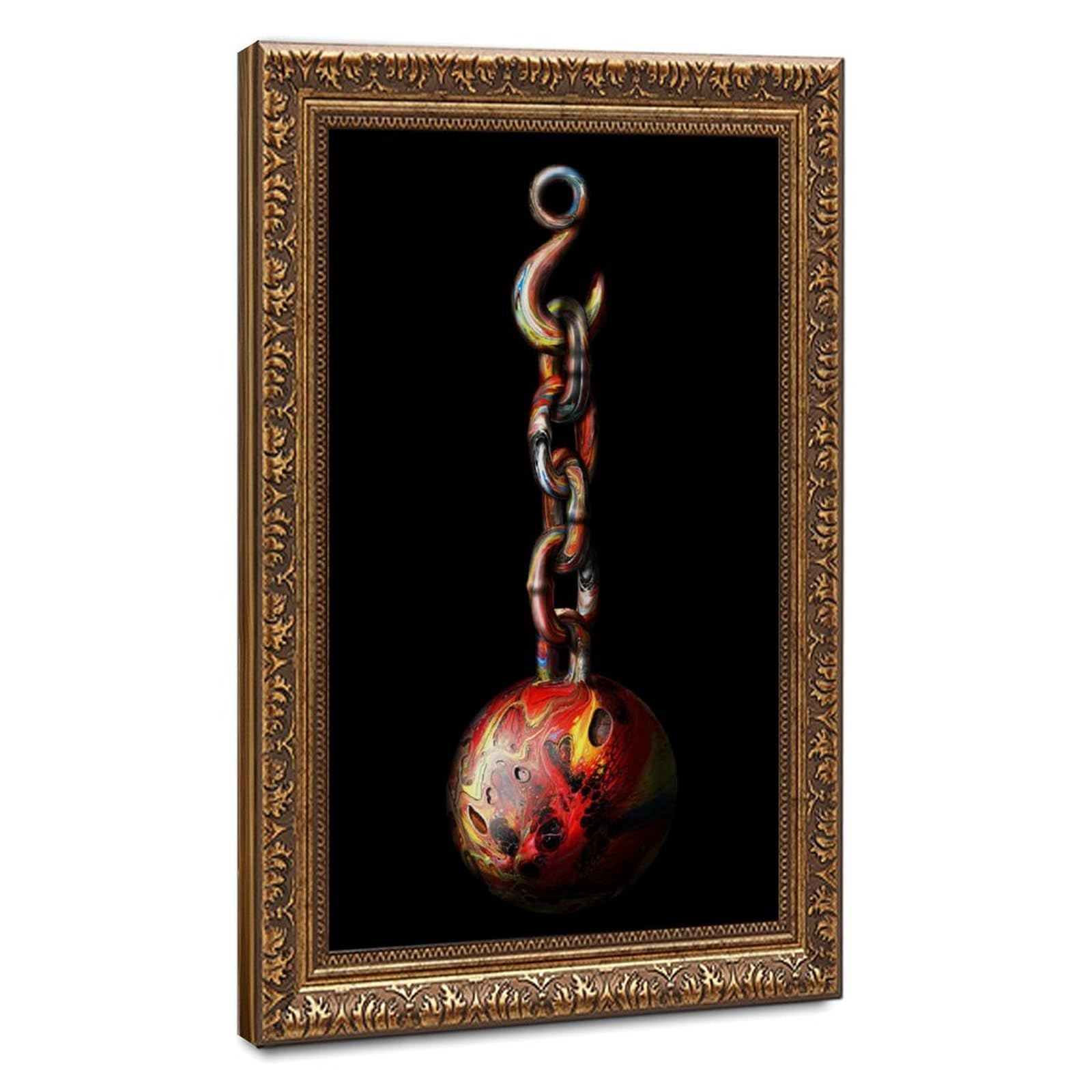 Bareronor Abstract Shackles Canvas Poster Bedroom Decor Landscape Office Room Decor Gift 12" L X 18" W
