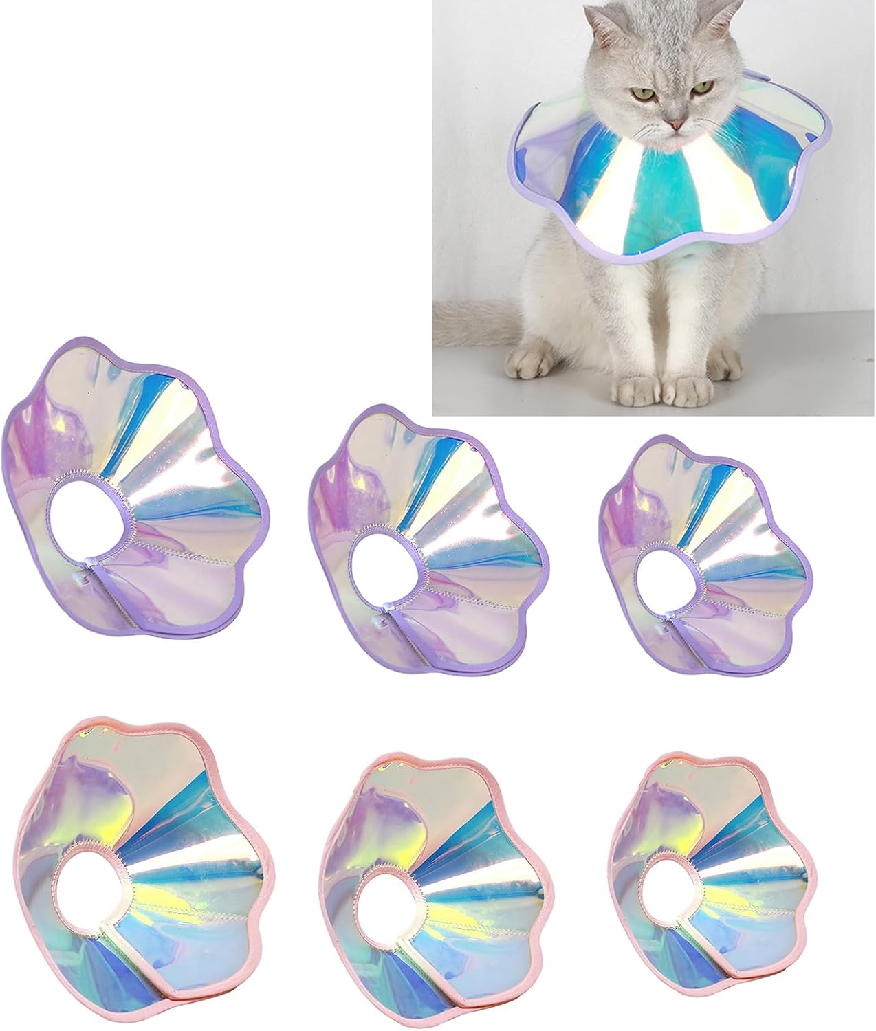 Protective Collar for Neck Wound Protections, Purple S image 2