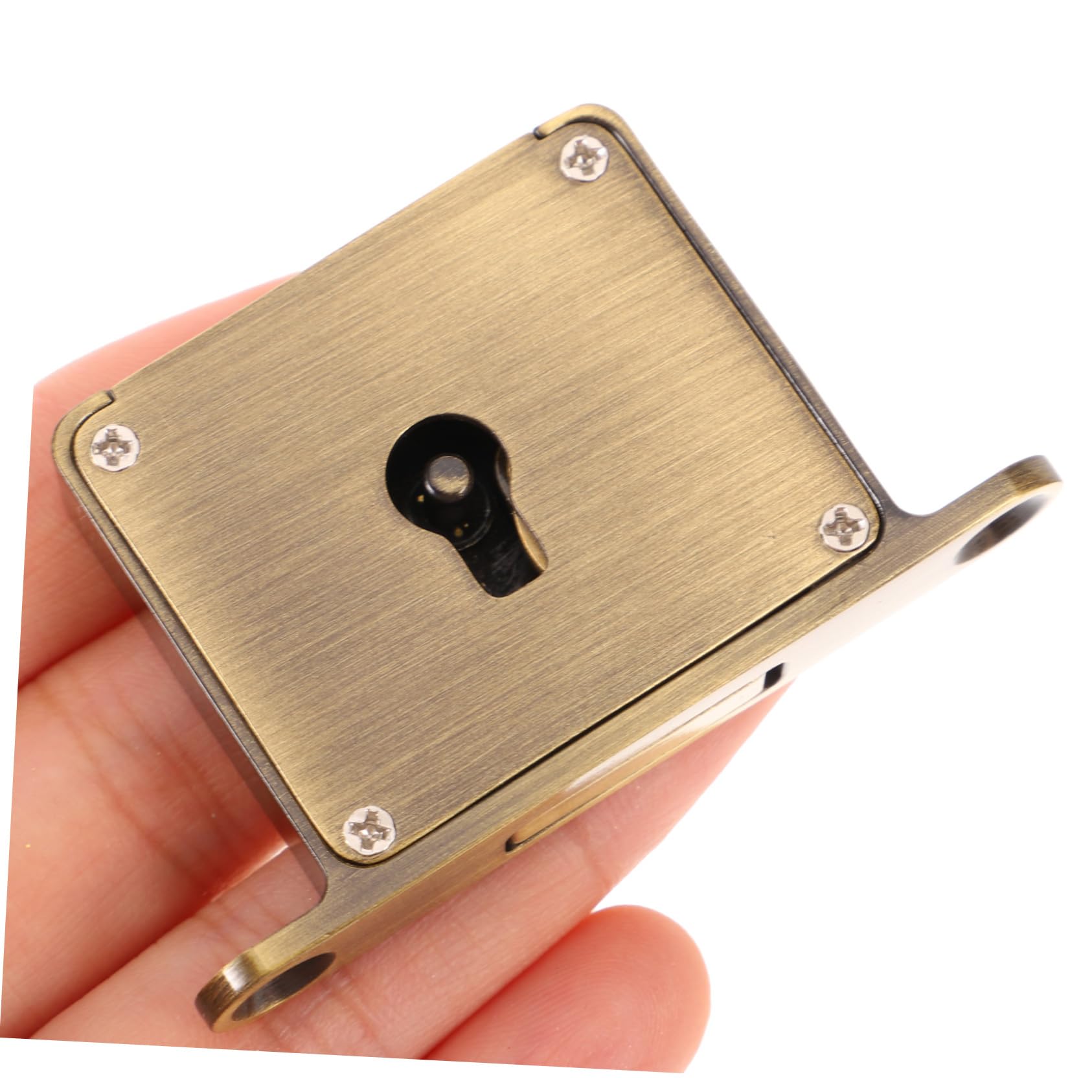VILLCASE Serratura per Cassetto in Ottone Stile Antico, Antica Serratura per Mobili con Chiave, Protezione Contro Furto e Sicurezza per Archivi,