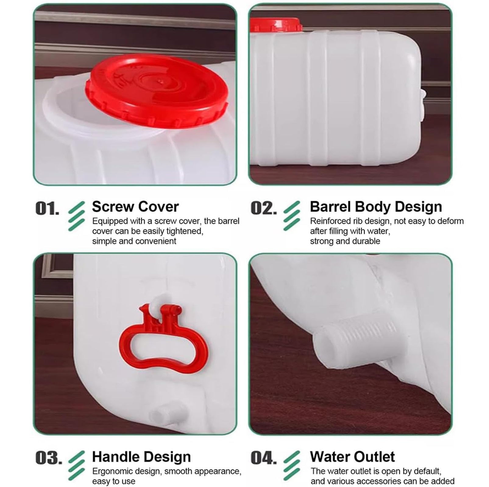 Depósito De Agua Grande, Depósito De Agua De Polietileno, Depósito De Agua para Caravanas Y Camping con Grifo, para Viajes, Senderismo Y Emergencias En Autocaravanas.,001,110L
