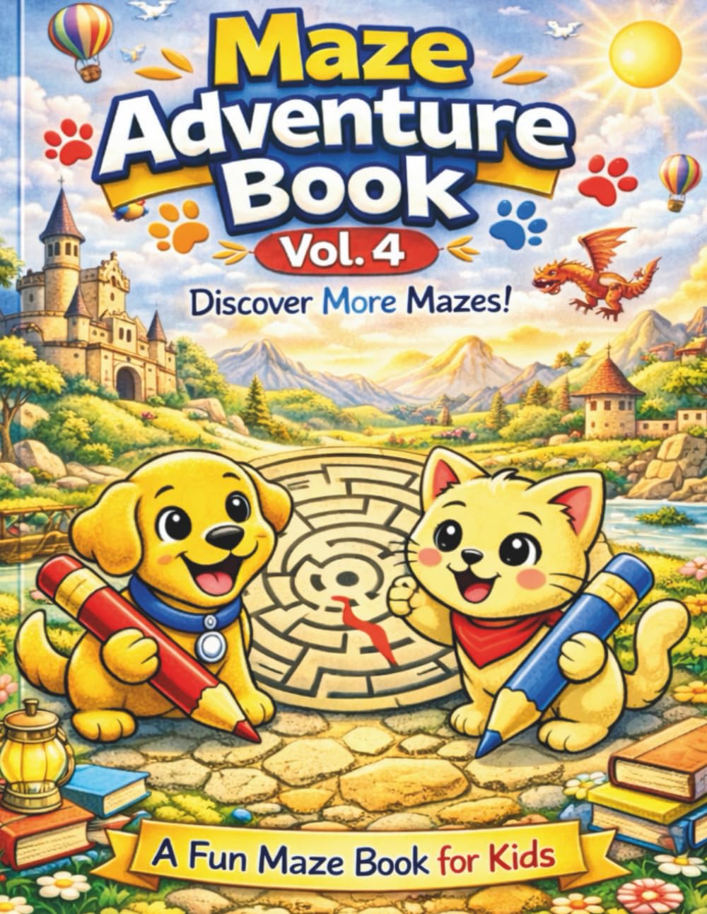 Maze Adventure Book: Vol. 4: Twist, Turn, and Have Fun!