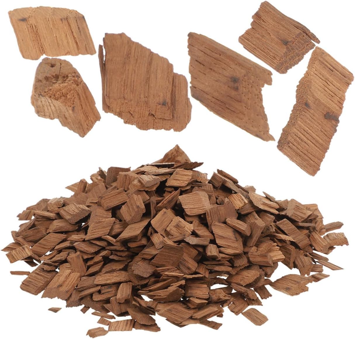 200g Oak Chips for Wine Making Medium Toast French Oak Pieces for Home Brewing Enhances Red Wine