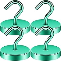 Vista 41 de Neosmuk Ganchos Magnéticos de Servicio Pesado, Imán Fuerte con Gancho para Refrigerador, Ganchos Industriales Súper de Neodimio de Resistencia Extra