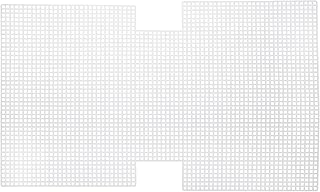 MECCANIXITY 4Pcs Plastic Mesh Canvas Sheet 4 Count 43.5 cm/ 17.1" for Crochet Bag Making Handbag Blank Canvas for Embroidery Needlepoint, Bag, Knit Crochet Mesh, White