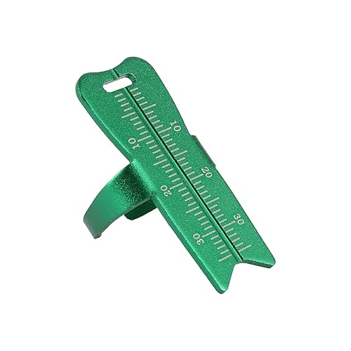 Miniatura 12 de Annhua Finger Ruler - Anillo de medición endodóntico de aluminio morado, instrumento de medición de conducto radicular dental de 1.4 in, 1,4 Púrpura