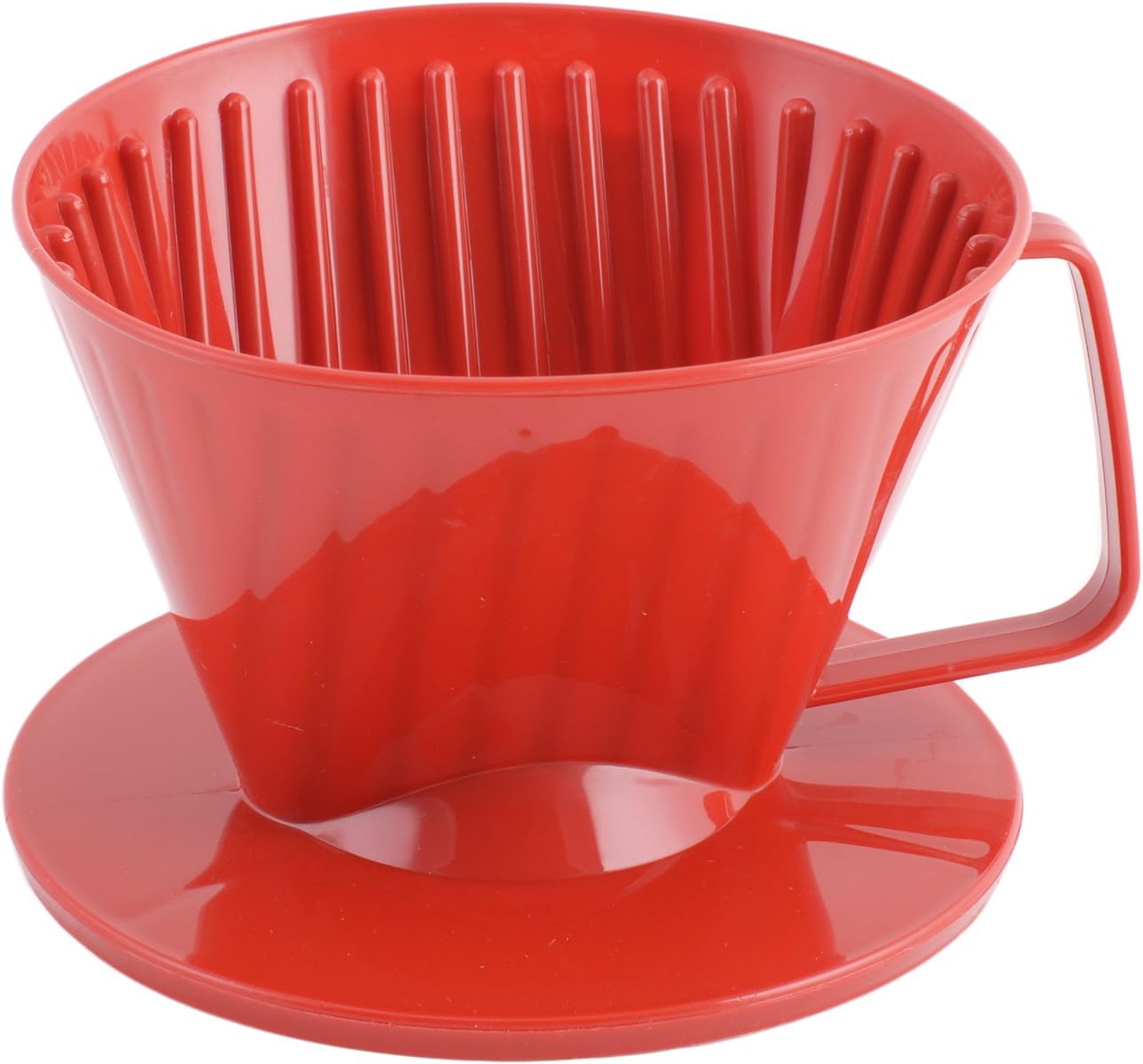 "2 Cup" Coffee Filter Cone, Red