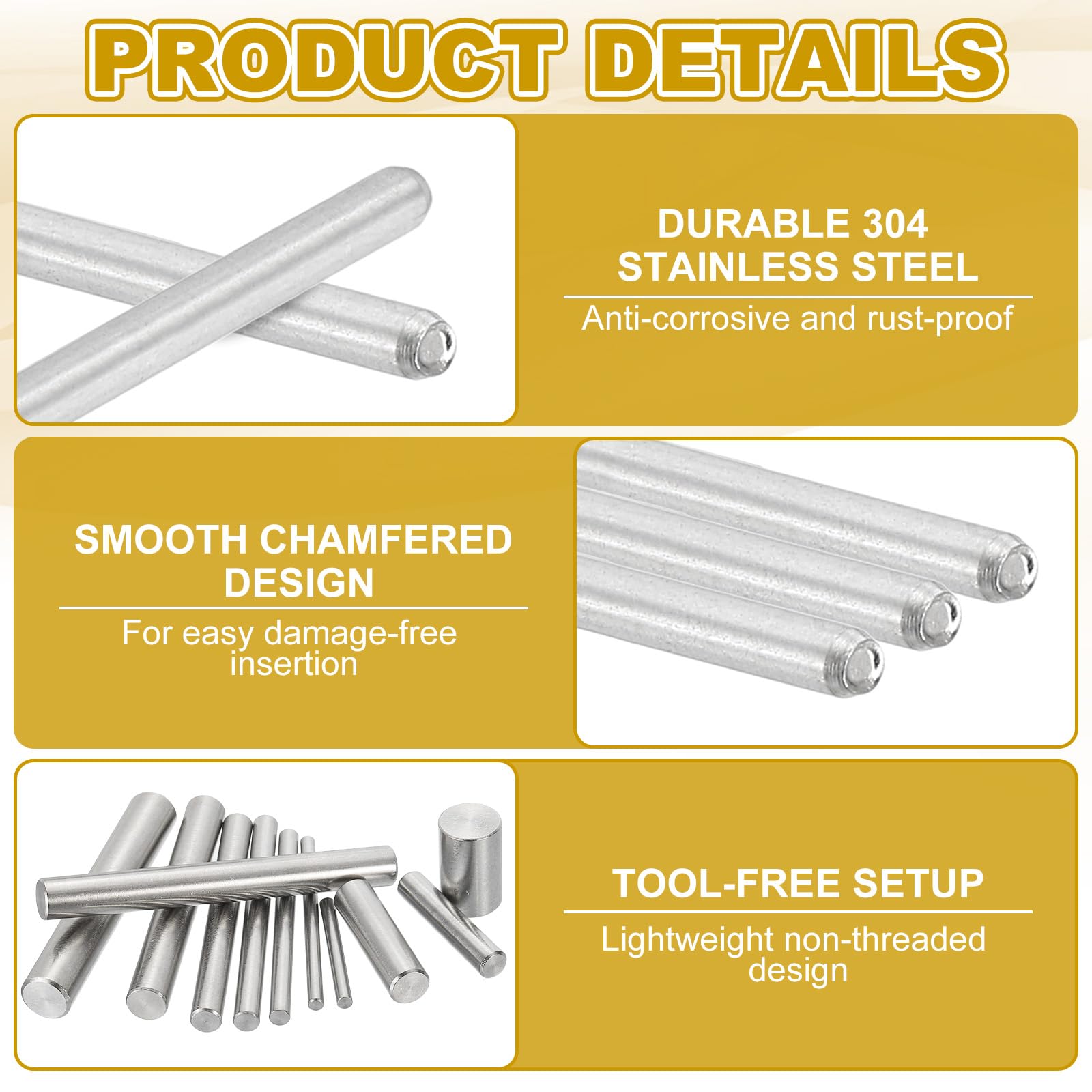 PATIKIL 2mm x 40mm Dowel Pin Stainless Steel - Image 3