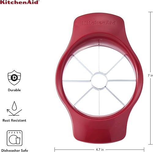 Miniatura 3 de KitchenAid Cortador de frutas clásico, tijeras con funda protectora, acero inoxidable, 8.72 pulgadas
