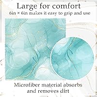 Vista 3 de Sinmoe 20 Piezas Paños de Limpieza de Microfibra Diseño Lindo de Mármol Paño de Microfibra Suave Regalos Multicolor Toallitas Limpiadoras