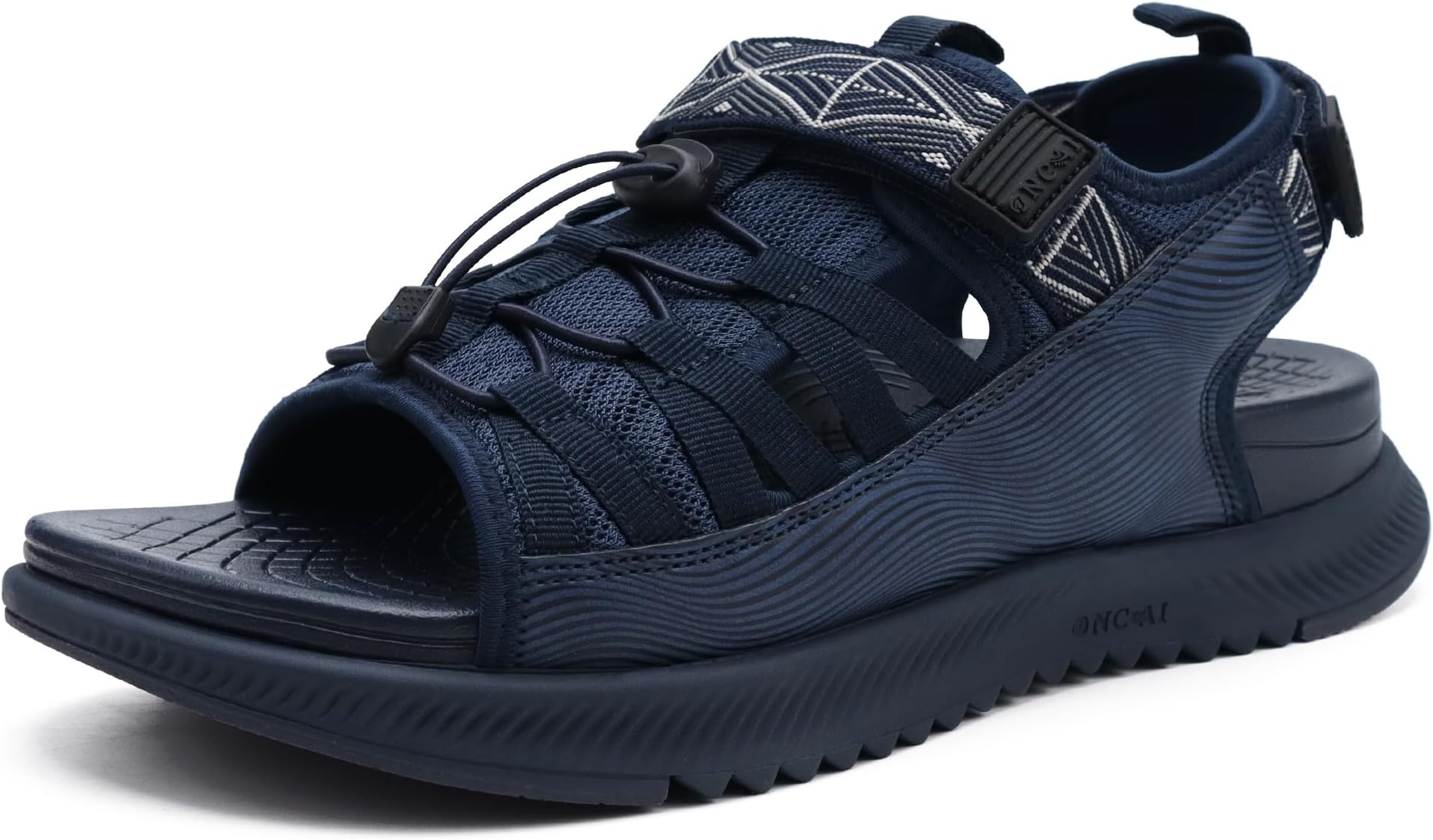 ONCAIMen Hiking Sandals, Arch Support Walking Sandals with Orthotic Outdoor Footbed for Plantar Fasciitis, Hombre Sandalias Recovery Sport Slides Size 6-13