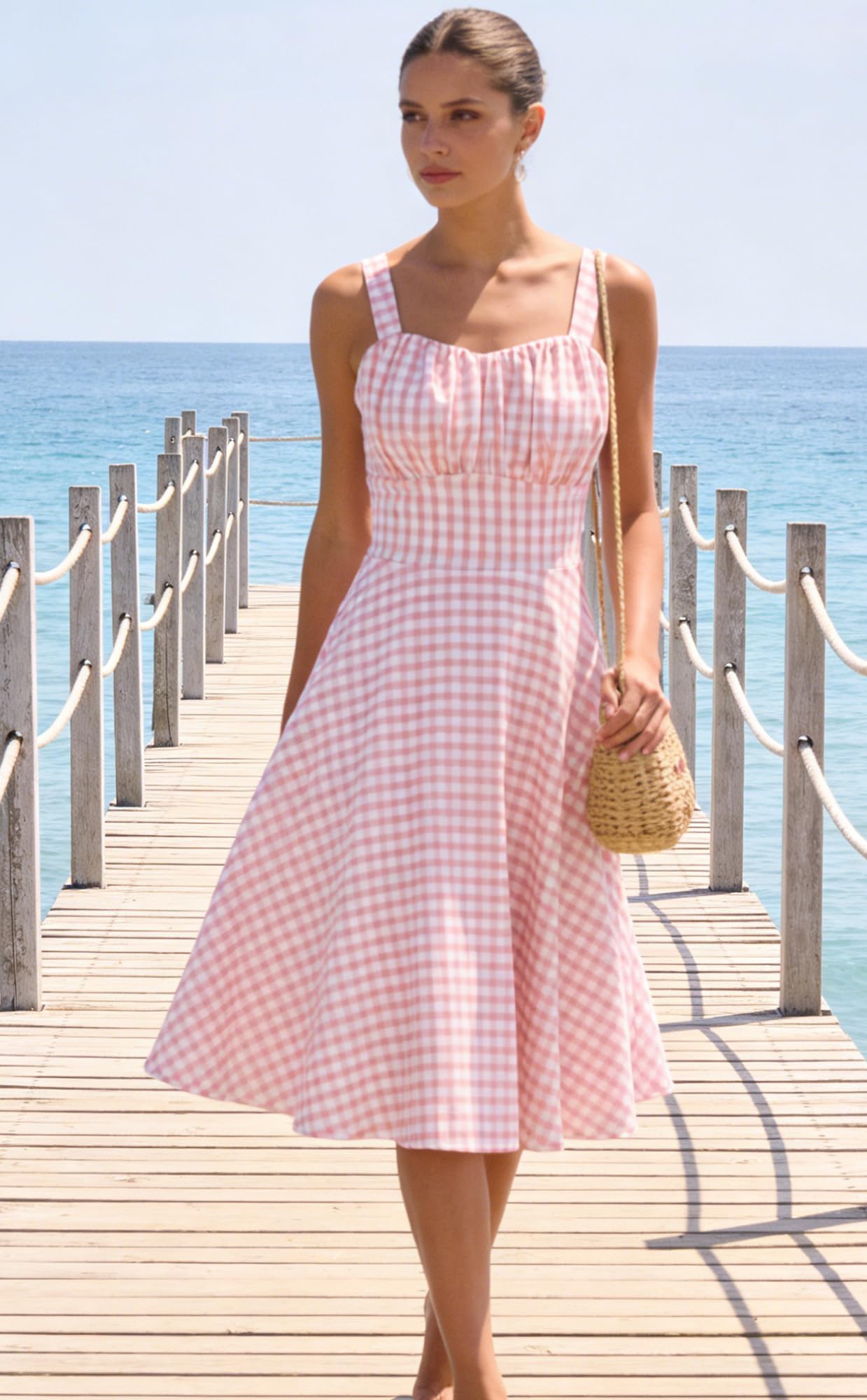 Belle Poque Abito da donna vintage senza maniche, linea ad A, con scollo a cuore, senza maniche, per cocktail party