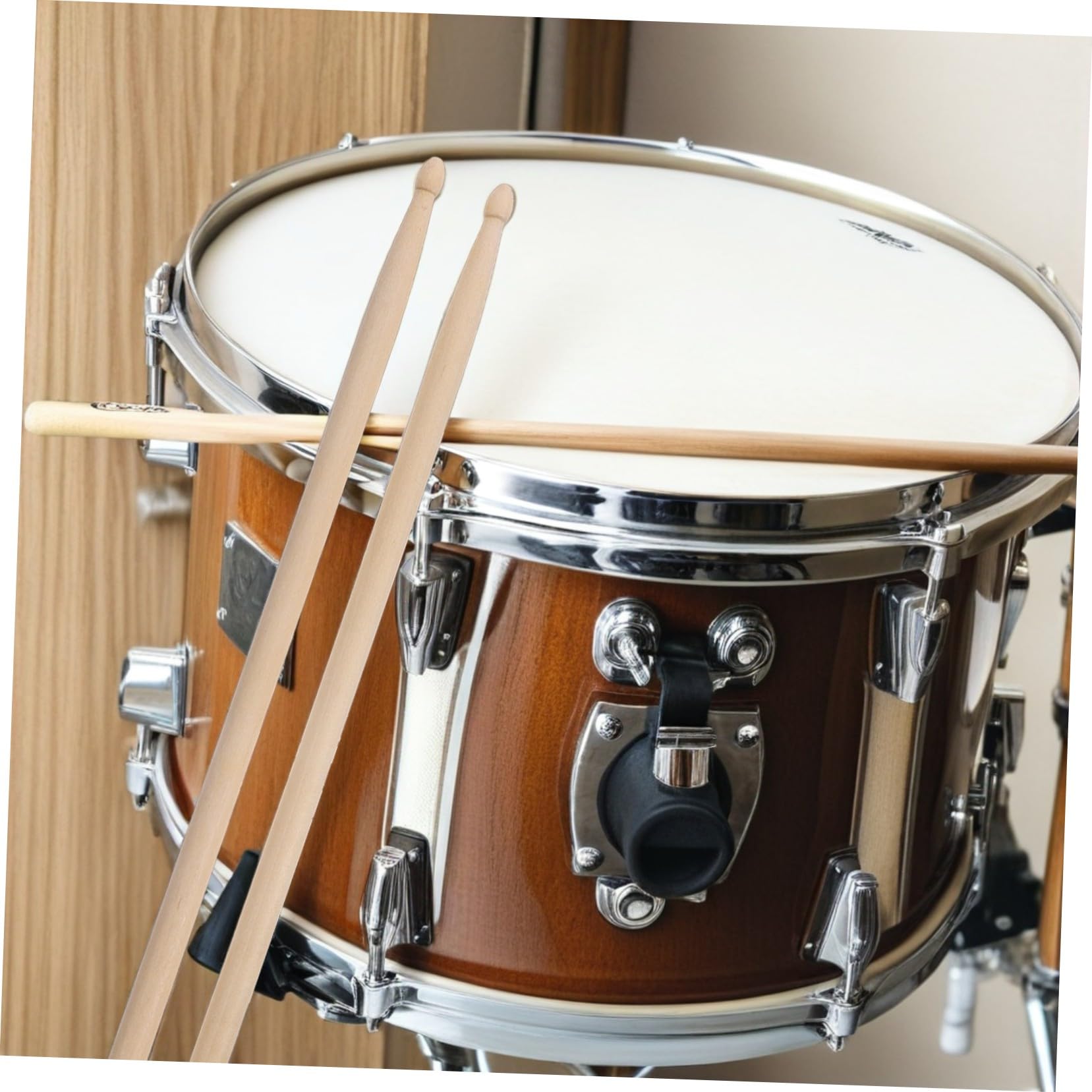 5a Holz Drumsticks 12 Paar für Schlagzeug, Anfänger und Profis | Beige, Präzise Verarbeitet und Ausgewogen, für Unterricht und Bands, 12 Stück-pack