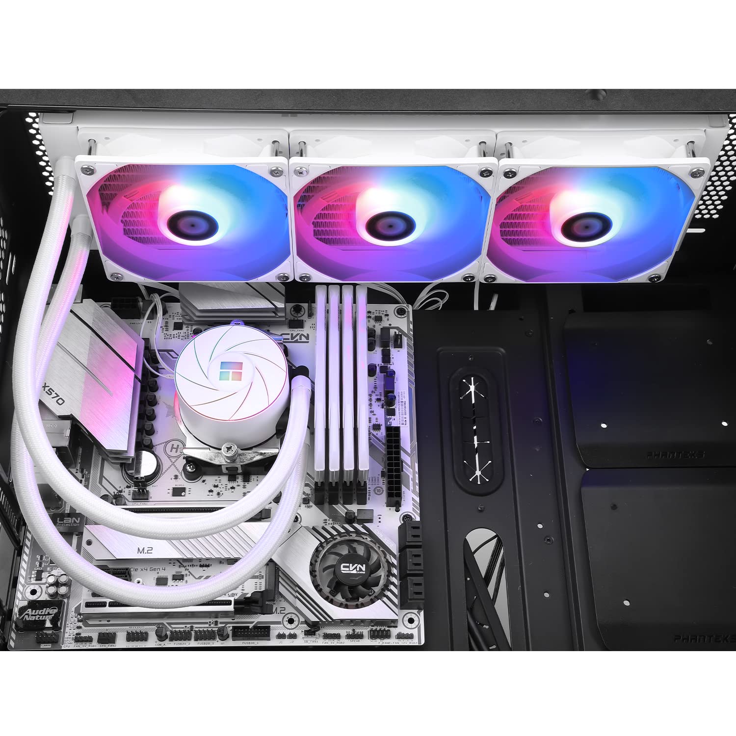 Thermalright TR AQUA ELITE 360 Radiatore ad acqua ARGB CPU,con 3 ventole PWM ARGB,velocità 1550RPM,per AMD/AM4/AM5& Intel LGA115X/1200/1851/1700