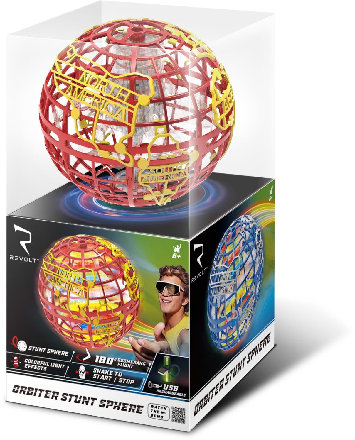 AMOTOYS Revolt-OrbiterStuntSphereRed(51700)