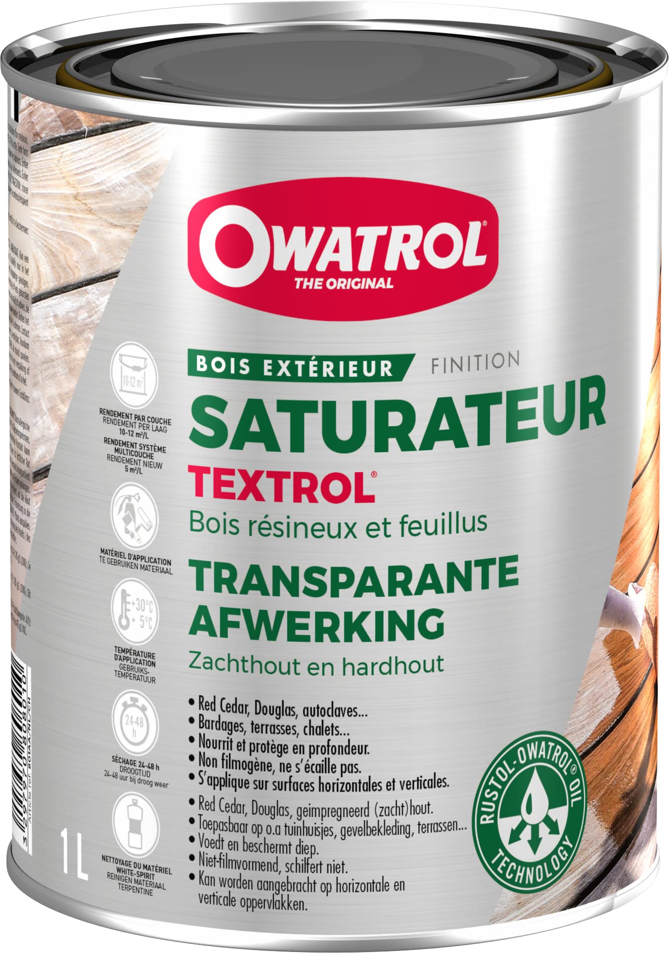 Buy Owatrol Textrol Wood Saturator for Outdoor Soft Wood 1 Litre