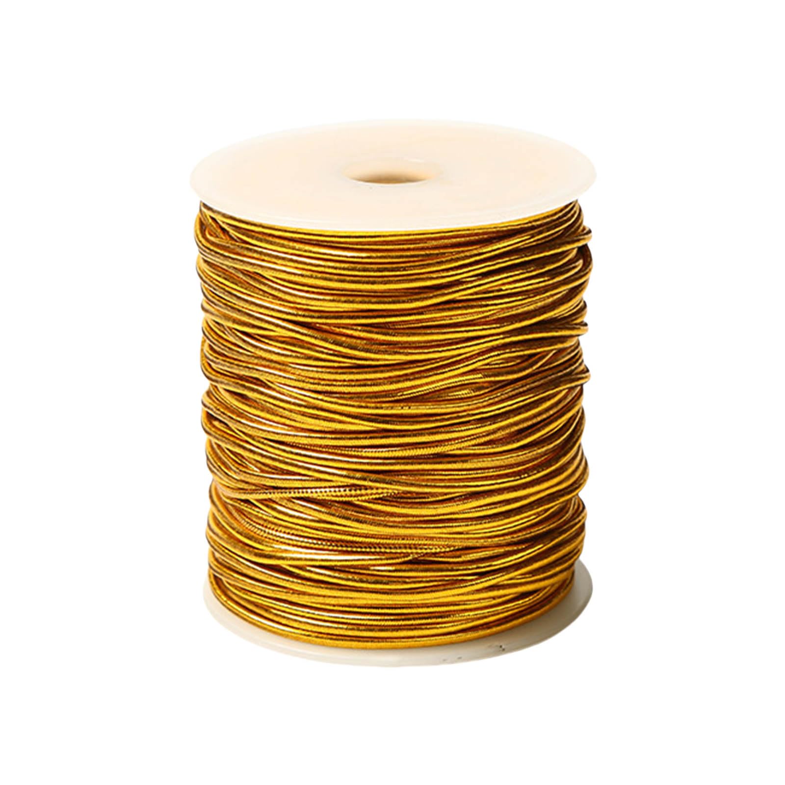Braiding Rope Metallic Stretch Cord Gold Elastic String Cords Braided Beading Stretch Cords