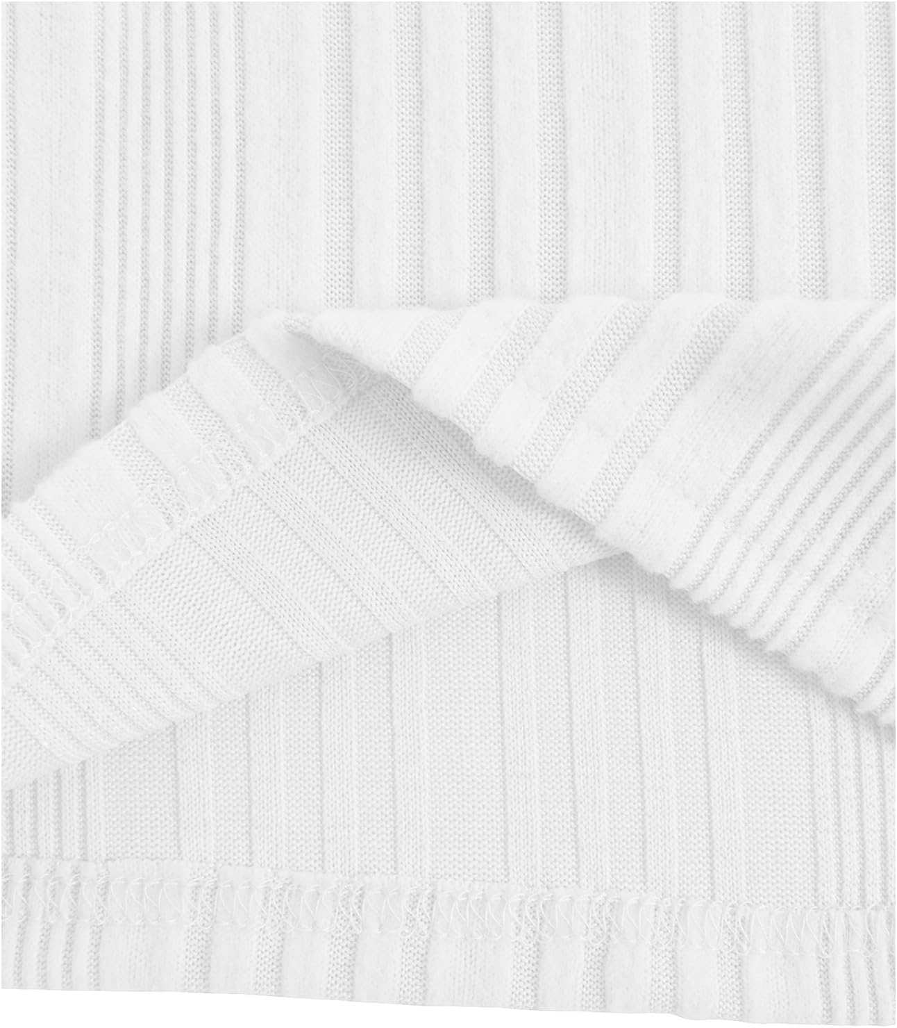 MakeMeChic Toddler Baby Girl Fall Winter Christmas Outfits Mock Neck Top and Corduroy Overall Dress Sets - Image 3