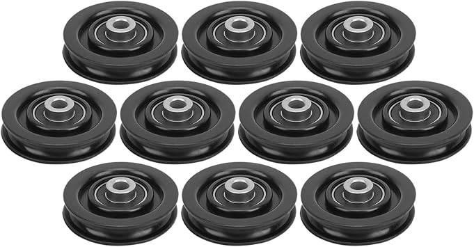 FOTABPYTI Nylon Pulley, Durable Multifunction Gym Pulley, Nylon+Iron Core Wear Resistant Smooth Family Fitness for Private Use Club Fitness90Mm