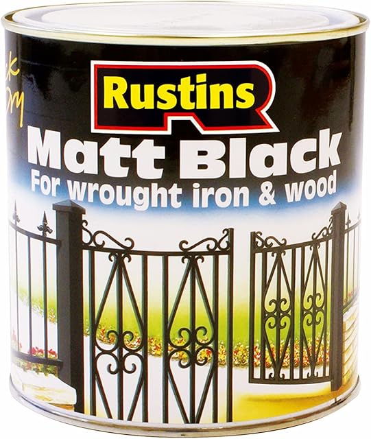 RUSTINS Matt Black Paint 500 ml