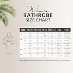 RONGTAI Robe à capuchon pour femmes – Douce, chaude & Peigne de bain en peluche cozy avec armature contrastante & Cravate pour la maison, Spa & Cadeaux