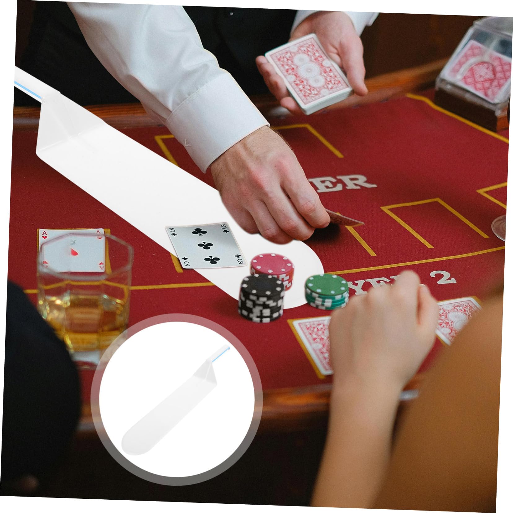 ibasenice 4pezzi Shovel Per Carte Da Gioco Plastica Riutilizzabile Accessorio Pratico Per Giochi Da Tavolo Resistente e Facile Usare