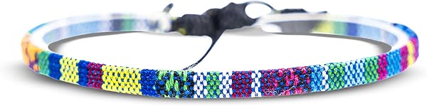 Made by Nami Tobilleras Mujer Impermeables Ajustables 19-38cm Pulseras Boho de Hilo Algodón 100% Turquesa - 4