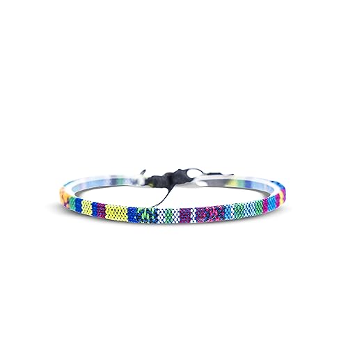 Boho Surfer Anklet Unisex - Ethnic Ankle Bracelet Women & Men - Handmade Beach Jewelry & Festival Accessories - 100% Waterproof & Adjustable - Thin