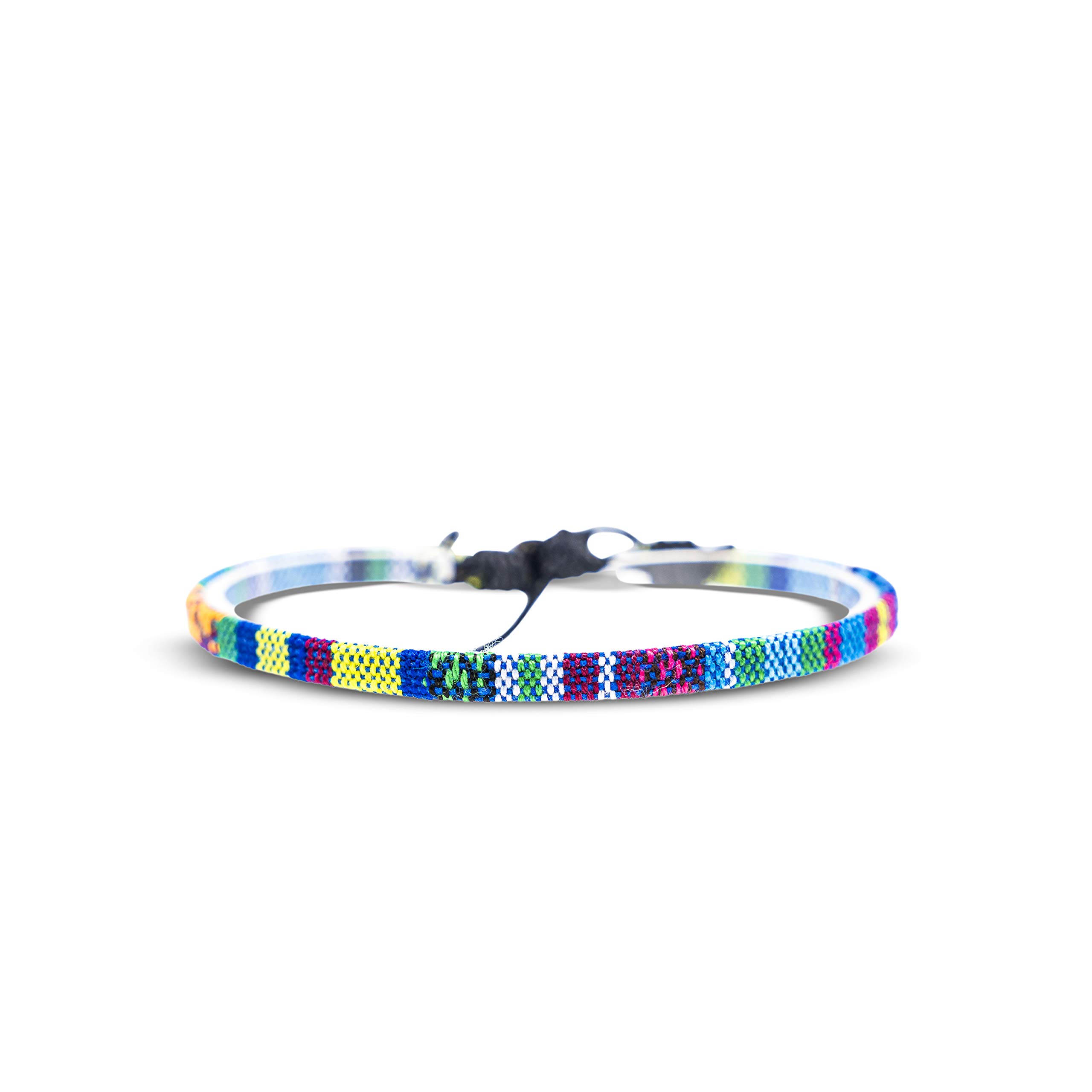 Made by Nami Surfer Beach Bracelet Men & Women - Braided Boho Summer Bracelets - Handmade Festival Jewellery - Waterproof & Adjustable - Ethnic Hippie Style (Turquoise)ClimatePartner certified