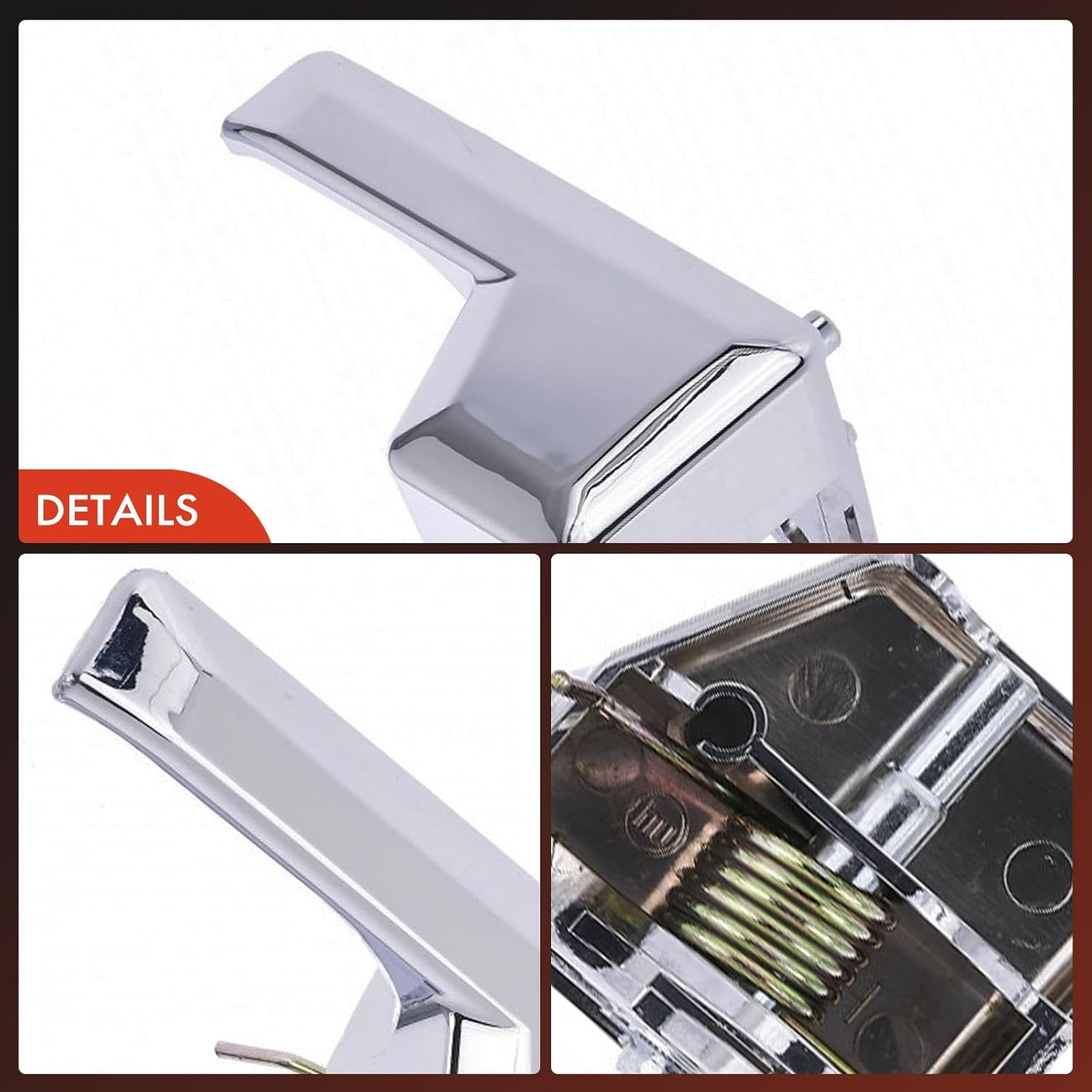 A-Premium Front or Rear Left Driver Side Interior Door Handle Compatible with Ford Edge & Lincoln MKX, 2007-2015, Chrome, Replace# 7T4Z-7822601-BA, 7T4Z7822601BA