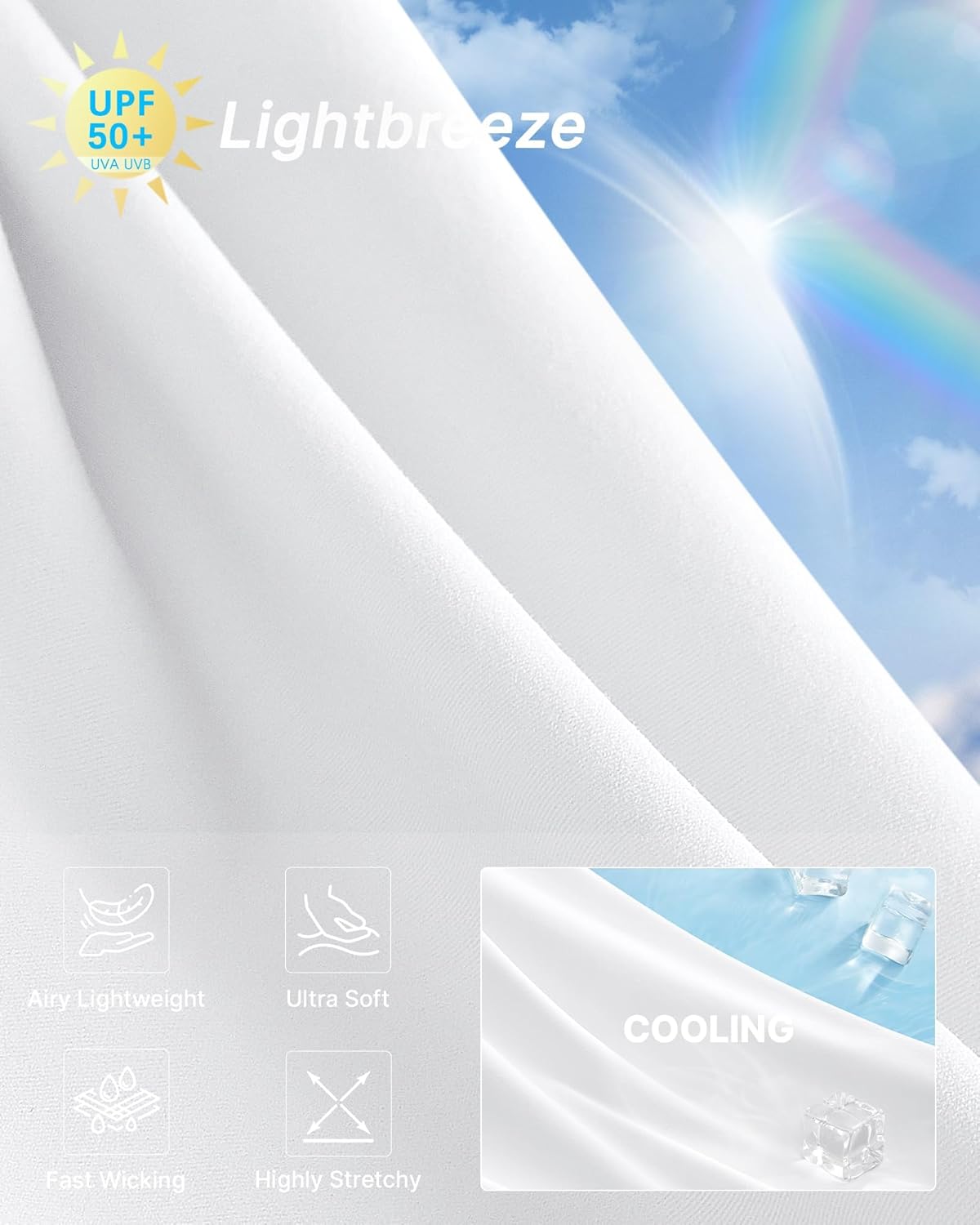 G4Free Women Workout Tank Top High Neck Sleeveless Crop Top Quick Dry Slim Fit Activewear for Gym Yoga Running (White,S) - Image 3