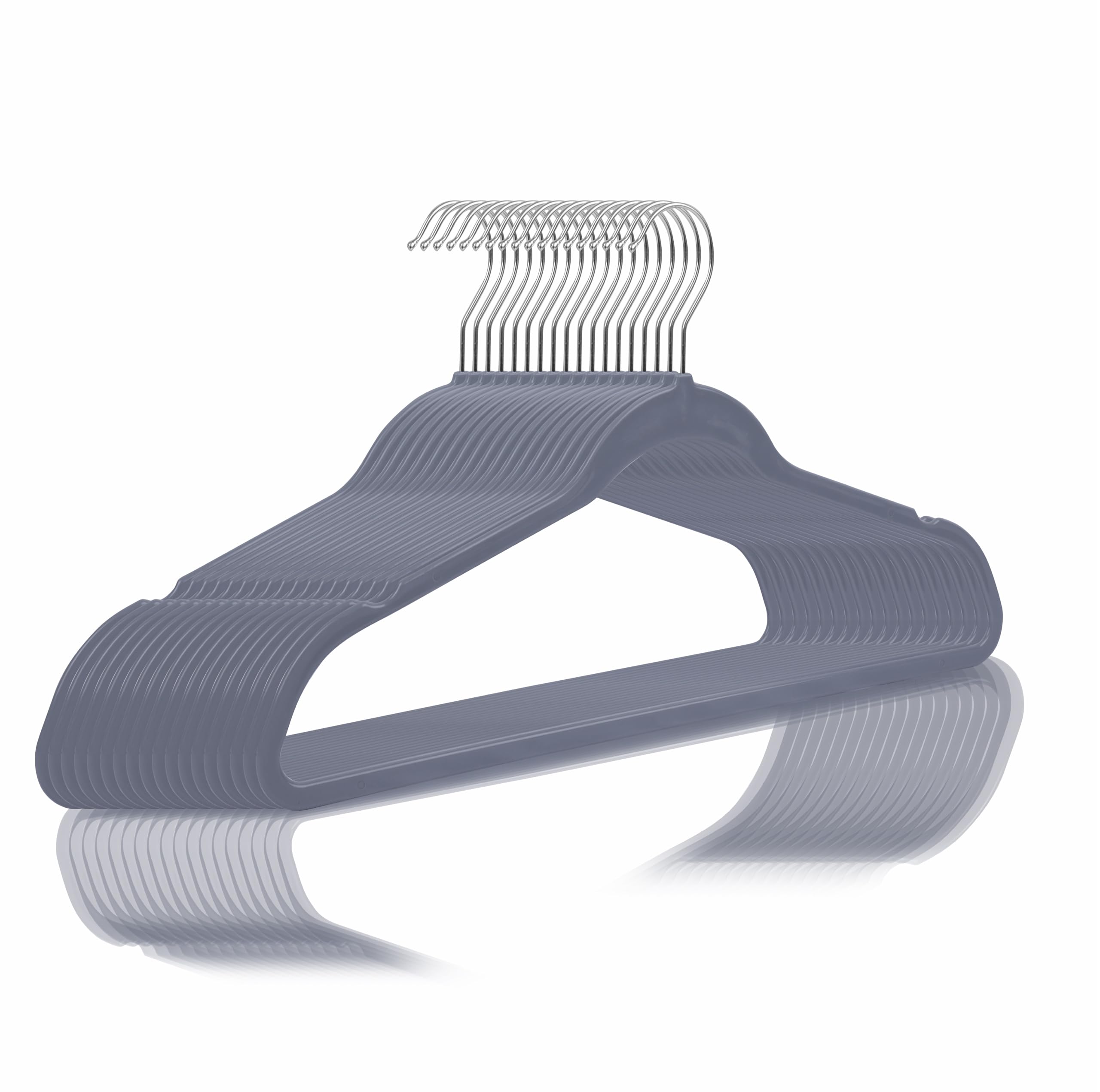 Golden bird Plastic Hangers Heavy Duty Dry Wet Clothes Hangers with Non-Slip Pads Space Saving Hanger Super Lightweight Organizer (Grey, 50) (B0CKLRLQJ9) Amazon Price History, Amazon Price Tracker
