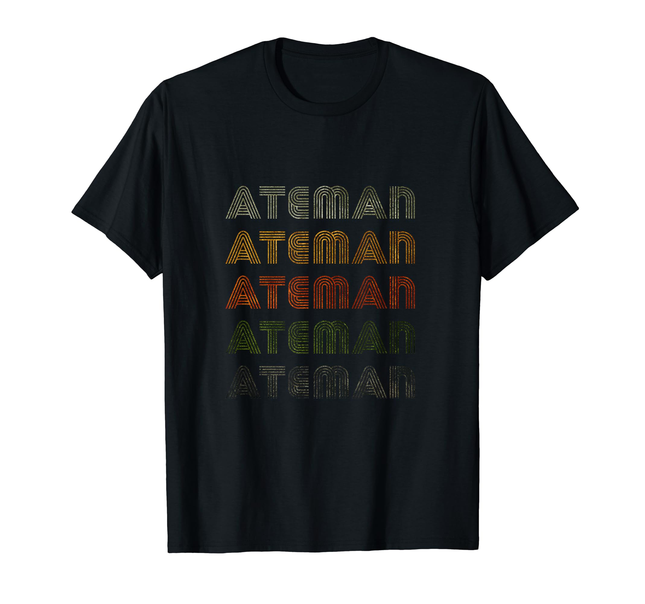 Love Heart Ateman Tee Grunge Vintage Style Black Ateman T-Shirt