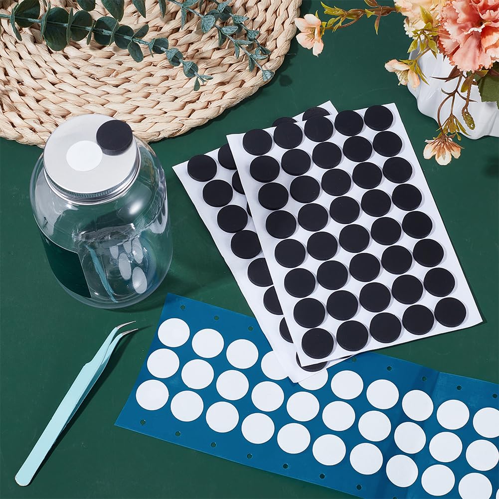 OLYCRAFT 100Pcs/2 Feuilles 20mm Autocollants en Papier Filtre Bouchons Ports D'Injection Auto Réparateurs pour Champignons avec 96Pcs 20.5mm Ports D'Injection Dispositif pour la Culture Champignons