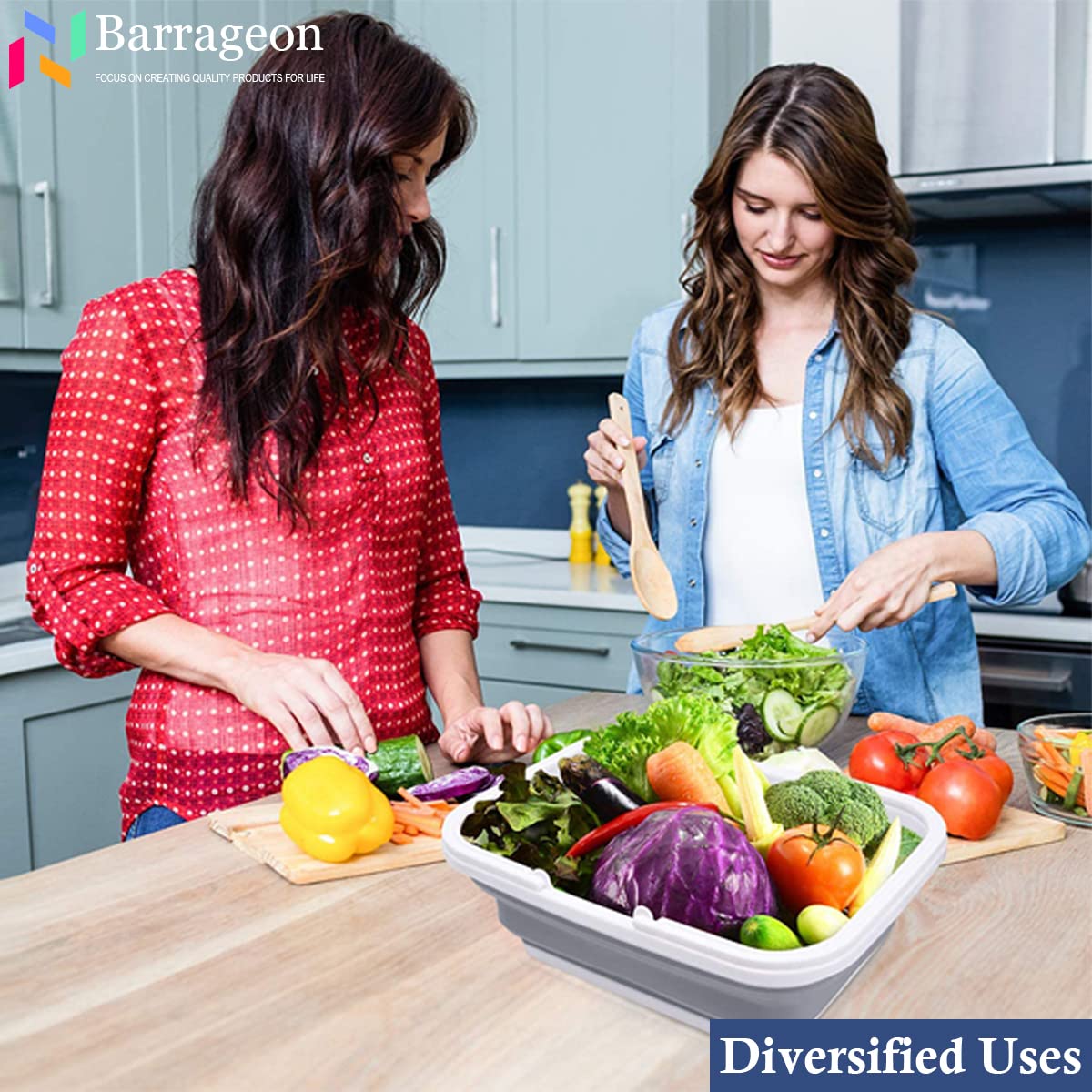 Barrageon Faltbare Spüle - 9,2 Liter Klappbecken Für Outdoor