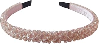Vogue Hair Accessories Crystal Beaded Plastic Fancy Party Wedding Hairband For Girls