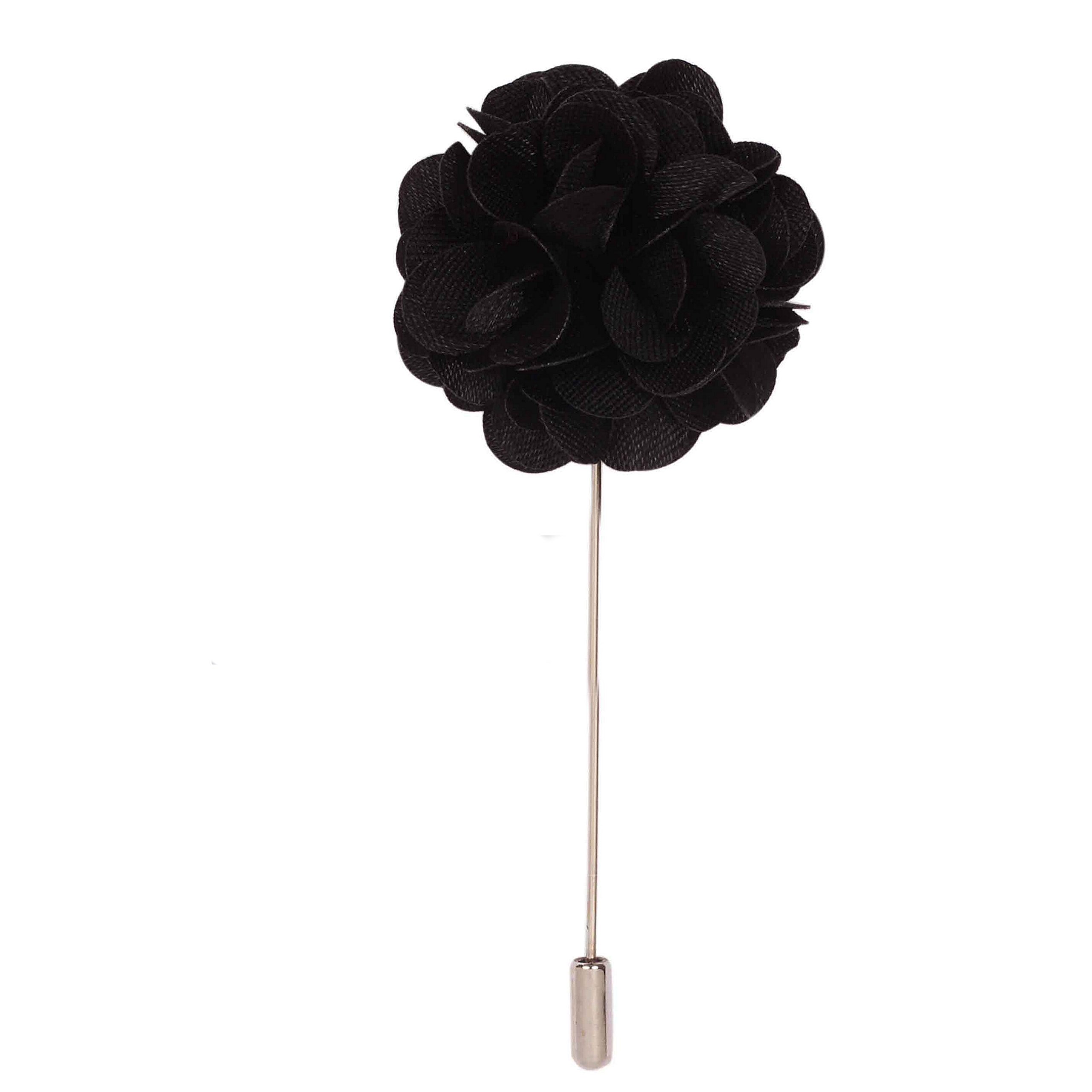 Peluche Petals - Black Colored Brooch/Lapel Pin for Men (B0786CQNHJ) Amazon Price History, Amazon Price Tracker