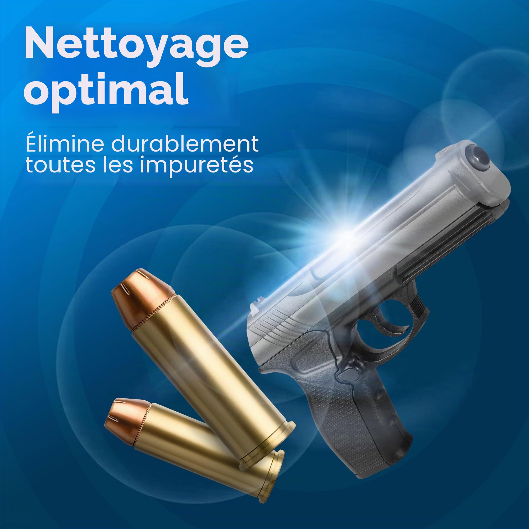 EMAG Nettoyant universel EM-007 I Nettoyeur à ultrasons spécial pour pièces d'armes, manchons, douilles, etc. I Élimine toutes les impuretés I 500 ml